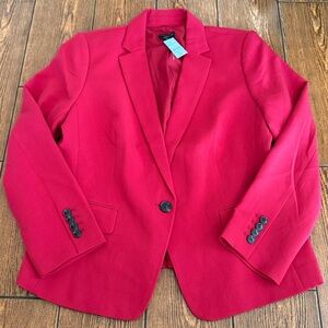 Ann Taylor Factory Red Blazer Suit Jacket